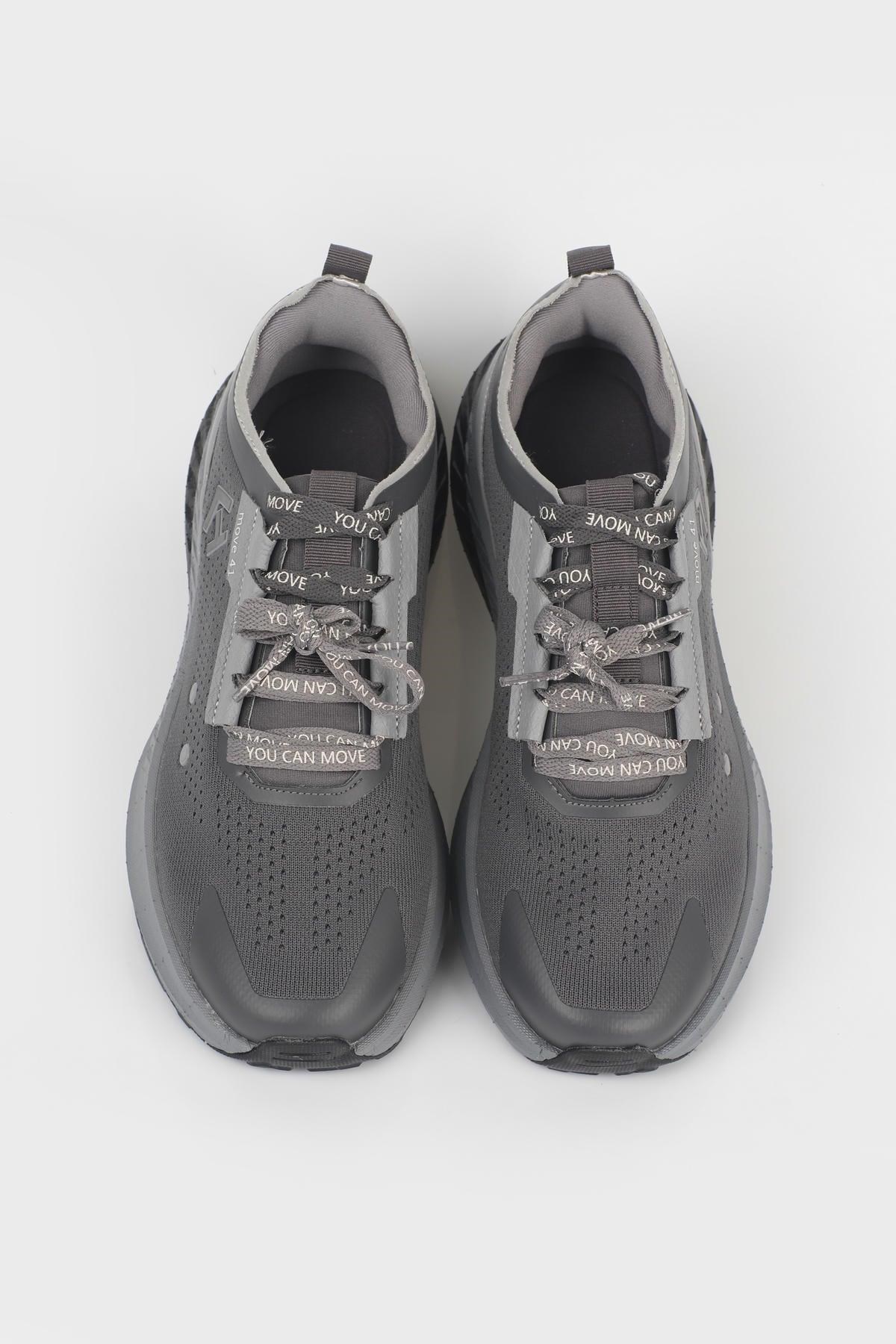 Letoon  MOVE-41 Unisex Yüksek Tabanlı Sneaker FÜME