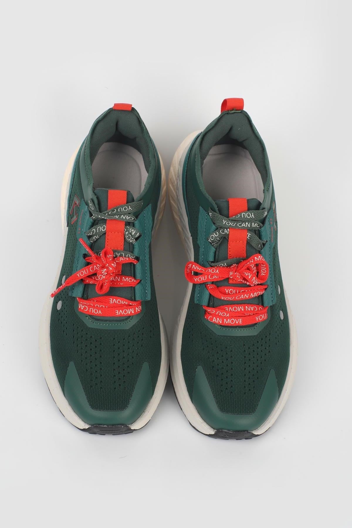 Letoon  MOVE-41 Unisex Yüksek Tabanlı Sneaker YEŞİL