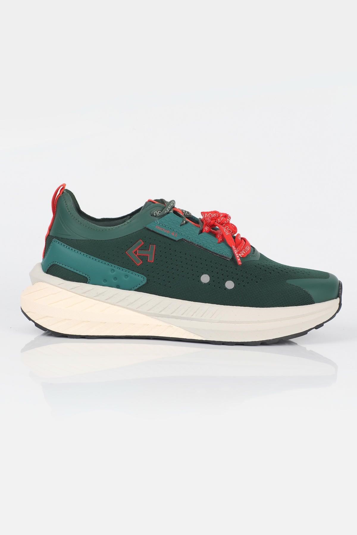 Letoon  MOVE-41 Unisex Yüksek Tabanlı Sneaker YEŞİL