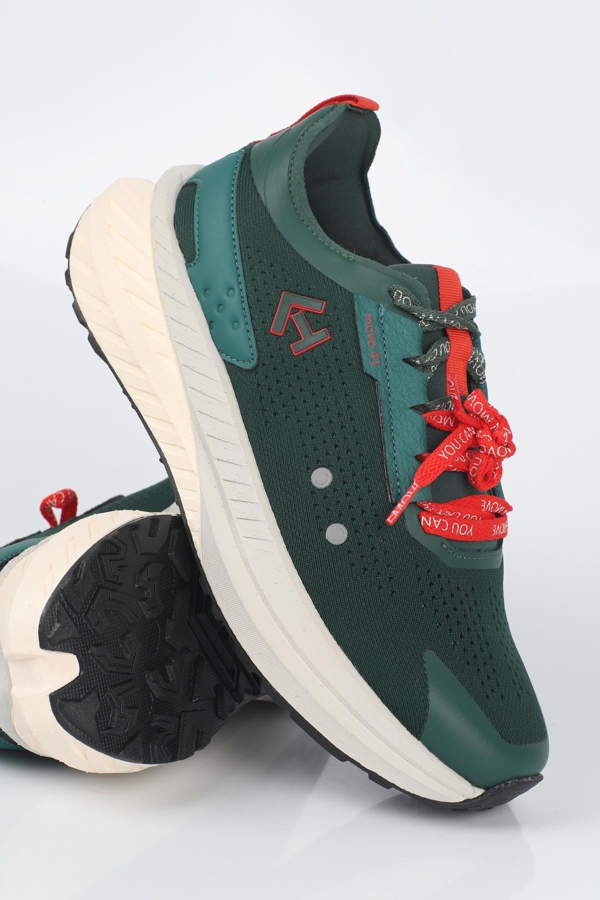 Letoon  MOVE-41 Unisex Yüksek Tabanlı Sneaker YEŞİL