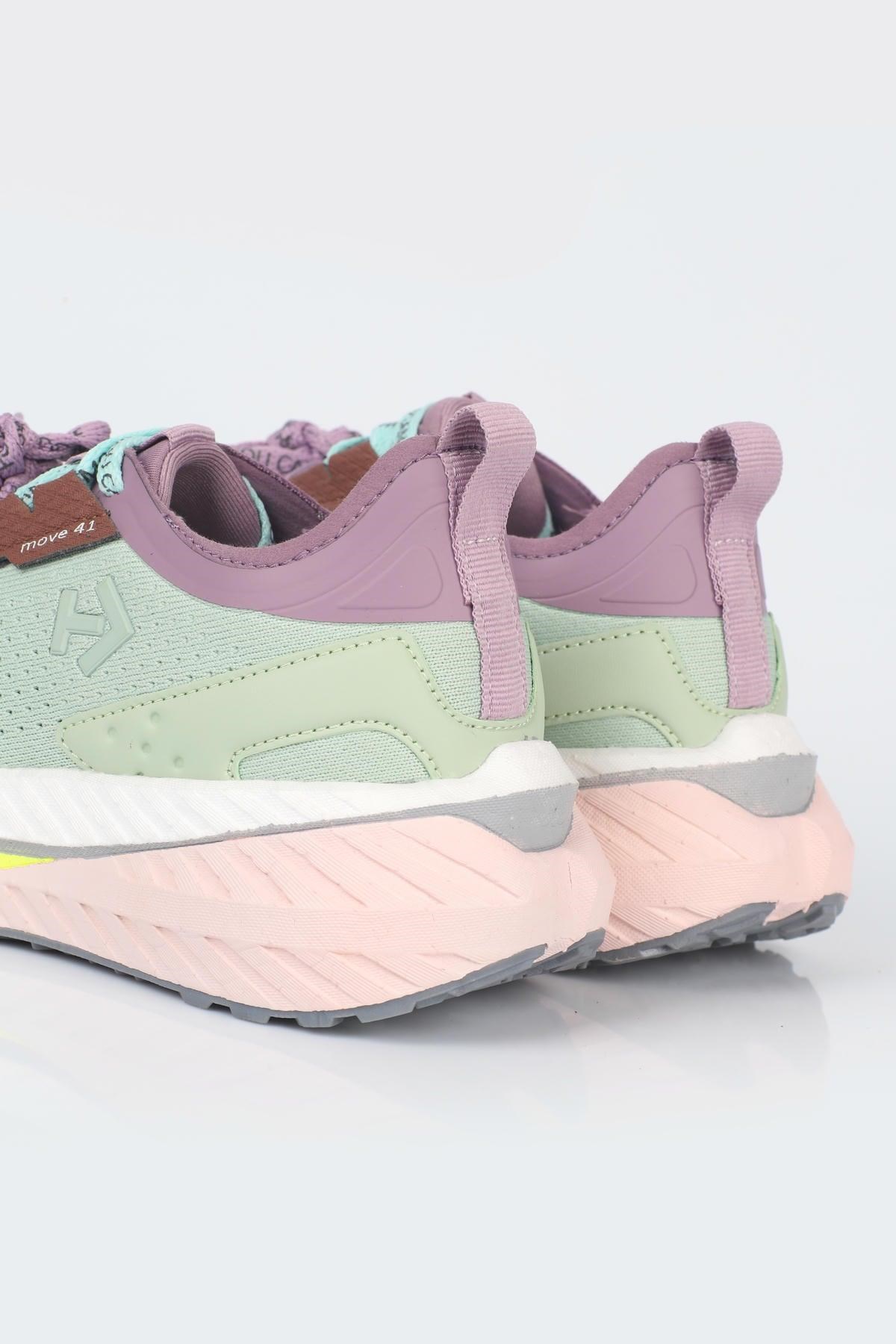 Letoon  MOVE-41 Unisex Yüksek Tabanlı Sneaker MİNT YEŞİLİ