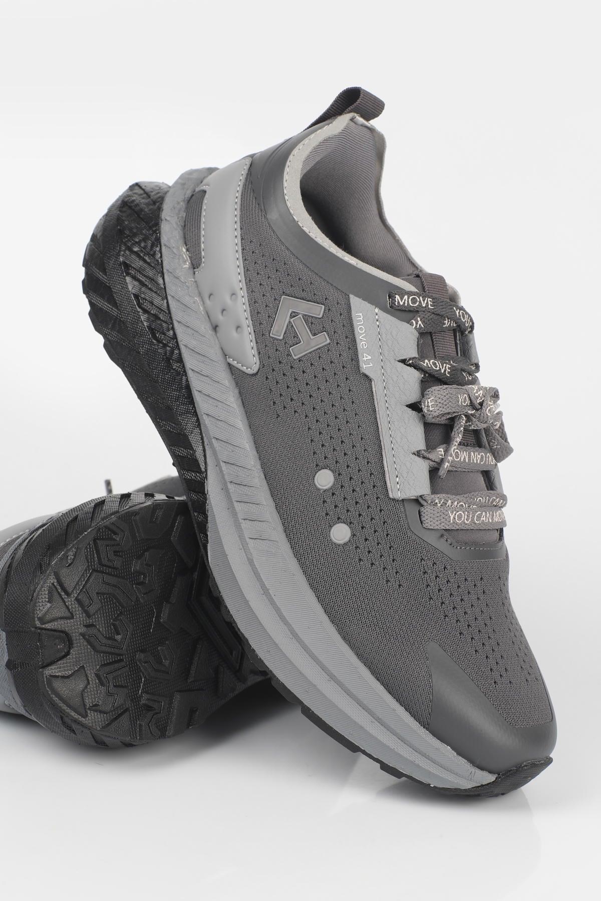 Letoon  MOVE-41 Unisex Yüksek Tabanlı Sneaker FÜME