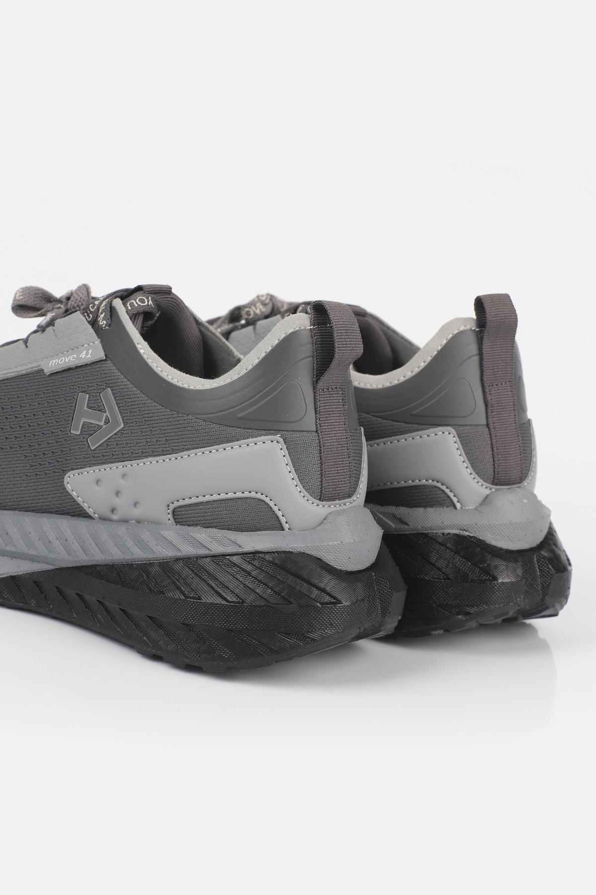 Letoon  MOVE-41 Unisex Yüksek Tabanlı Sneaker FÜME