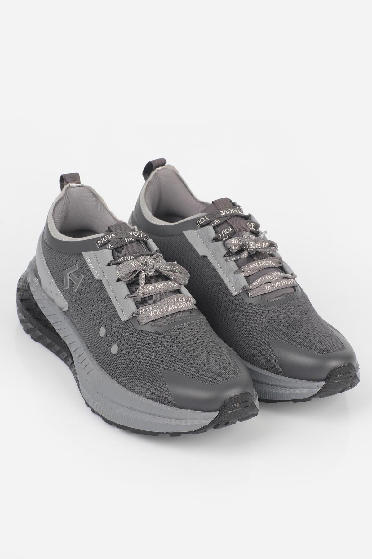 Letoon  MOVE-41 Unisex Yüksek Tabanlı Sneaker FÜME
