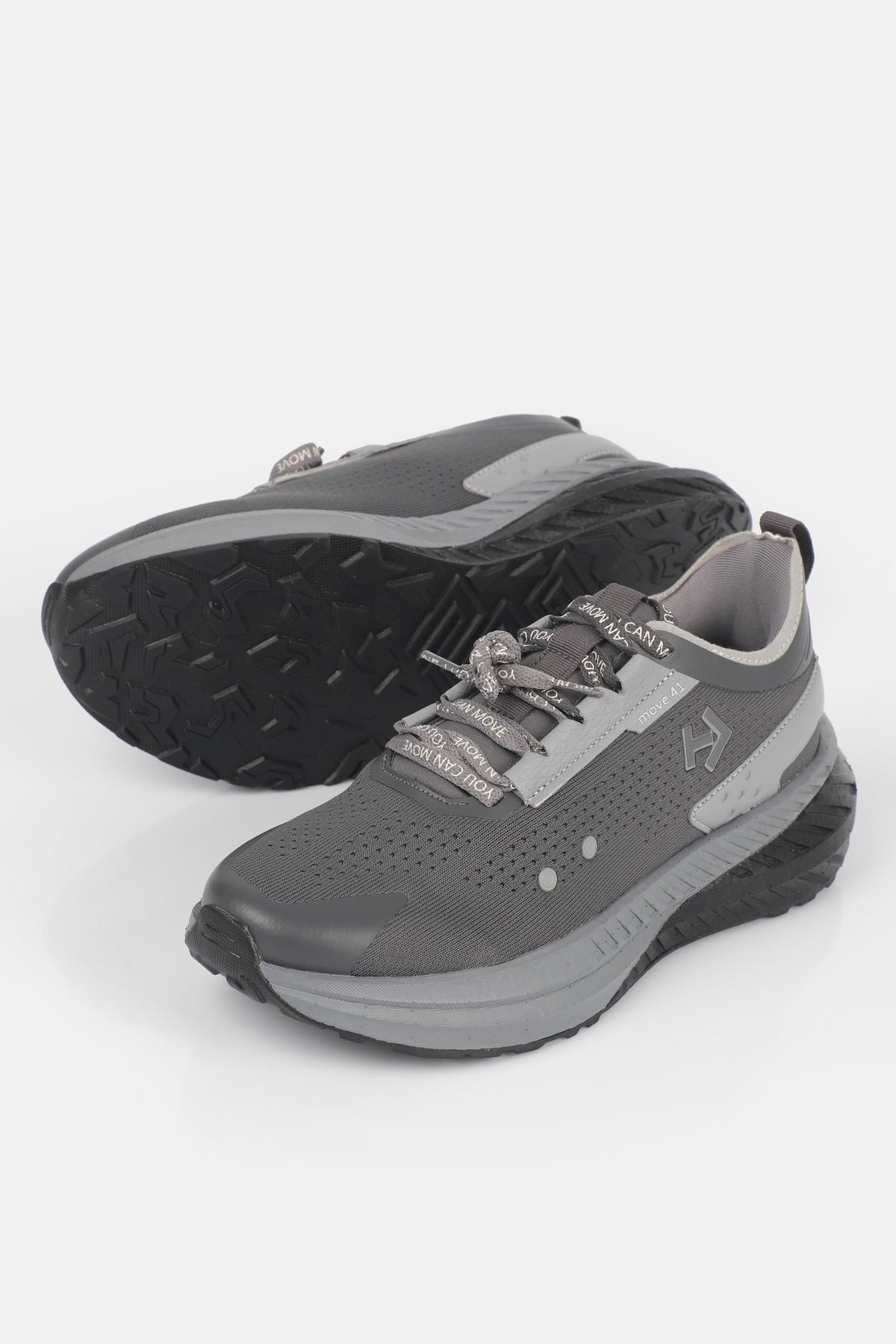 Letoon  MOVE-41 Unisex Yüksek Tabanlı Sneaker FÜME