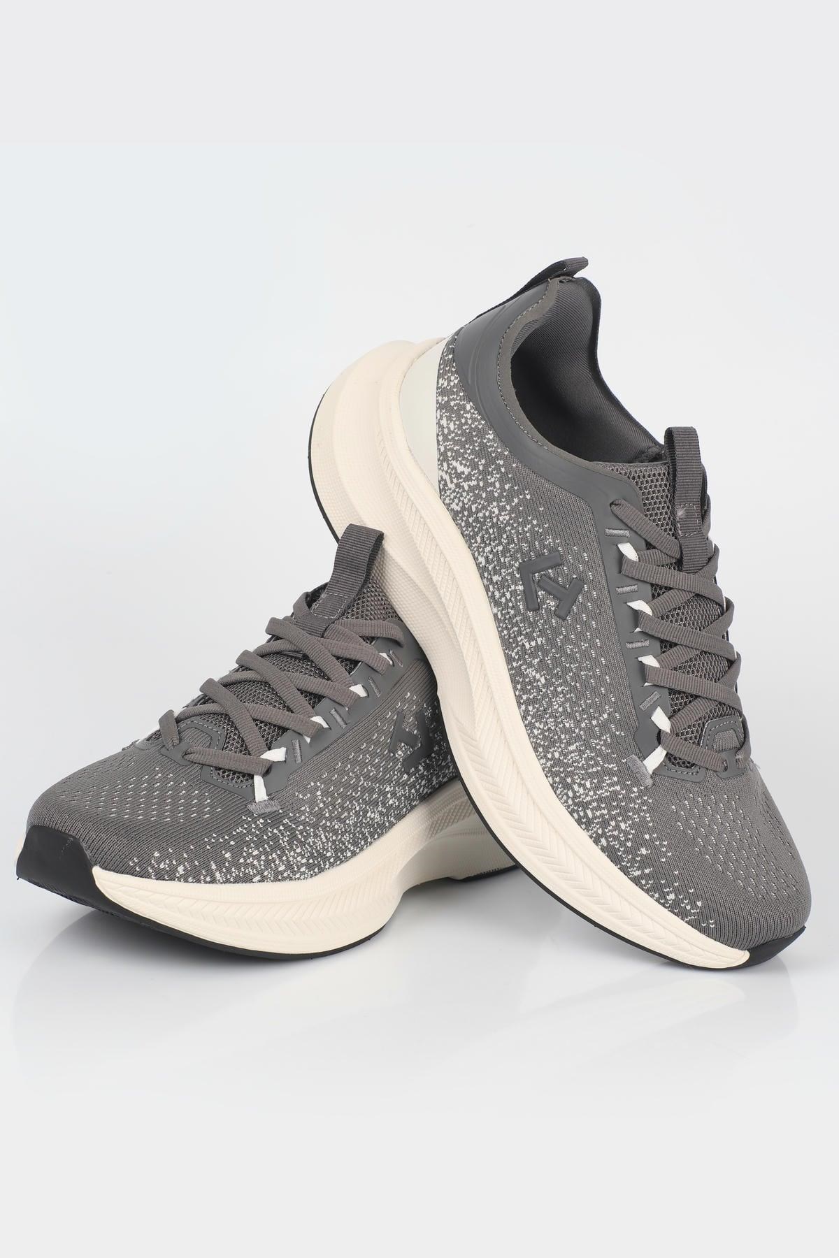 Letoon MOVE-50 Unisex Yüksek Tabanlı Örgü Dokulu Günlük Sneaker Spor Ayakkab FÜME