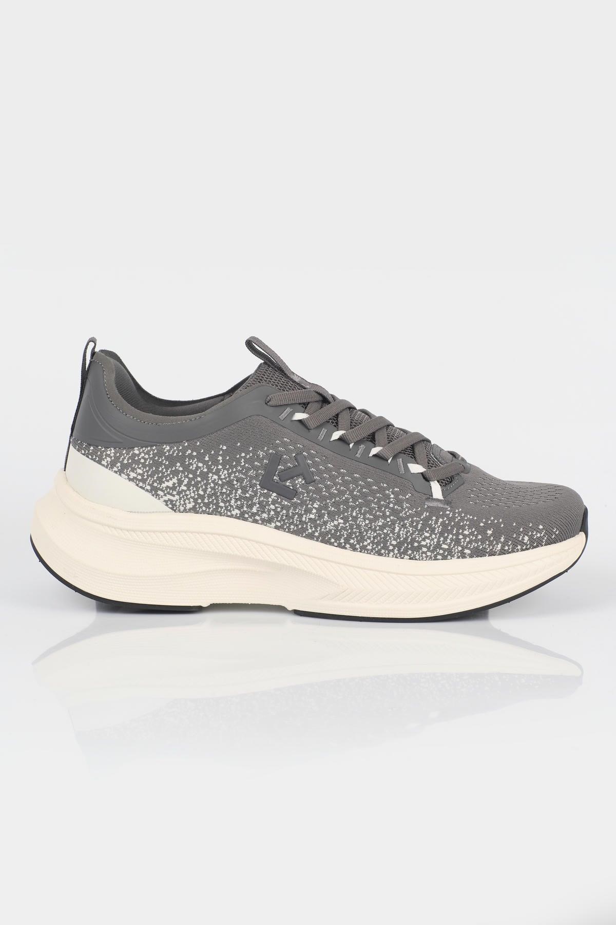 Letoon MOVE-50 Unisex Yüksek Tabanlı Örgü Dokulu Günlük Sneaker Spor Ayakkab FÜME