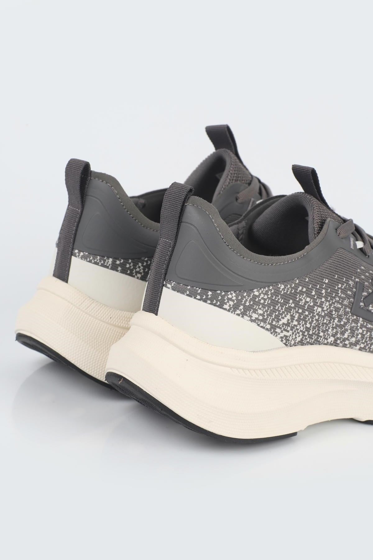 Letoon MOVE-50 Unisex Yüksek Tabanlı Örgü Dokulu Günlük Sneaker Spor Ayakkab FÜME