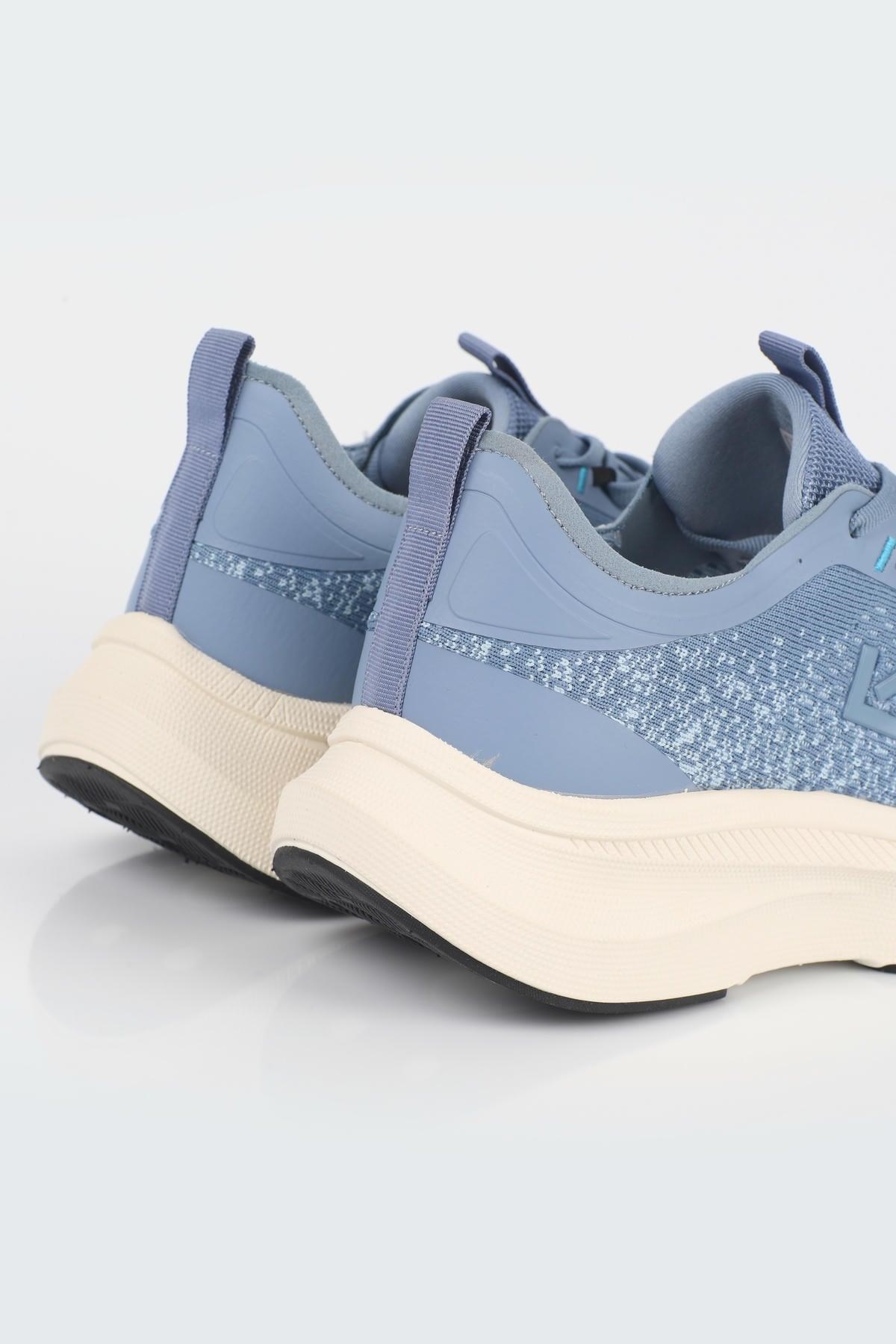 Letoon MOVE-50 Unisex Yüksek Tabanlı Örgü Dokulu Günlük Sneaker Spor Ayakkab MAVİ