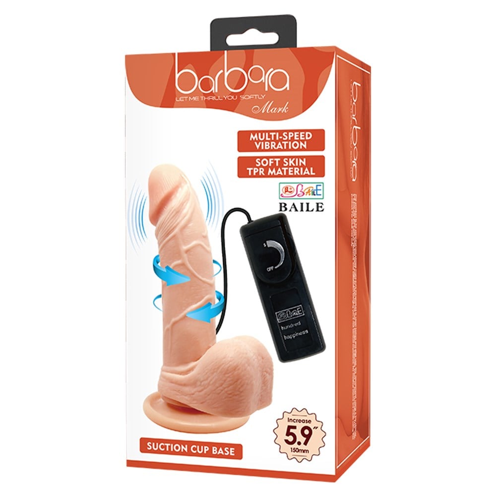 15 cm Belden Bağlamalı Gerçekçi Titreşimli 360° Oynar Başlı Dildo Vibratör Penis