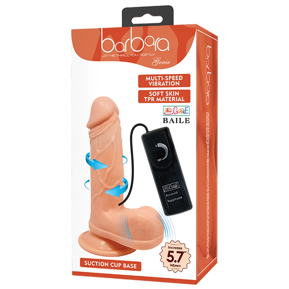 20 cm Kumandalı 360° Oynar Başlı Titreşimli Vibratör Realistik Penis Dildo
