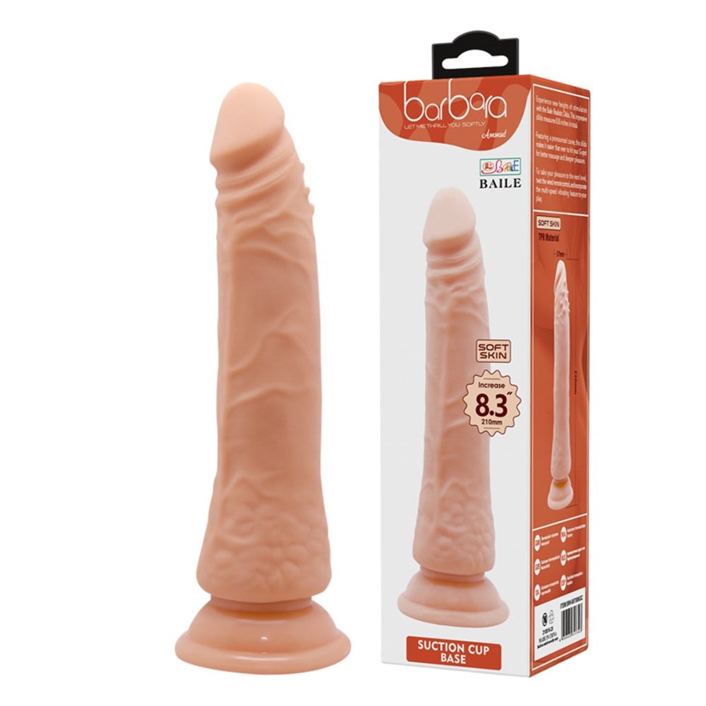 20 cm Vantuzlu Kıkırdaklı Realistik Anal Dildo Penis