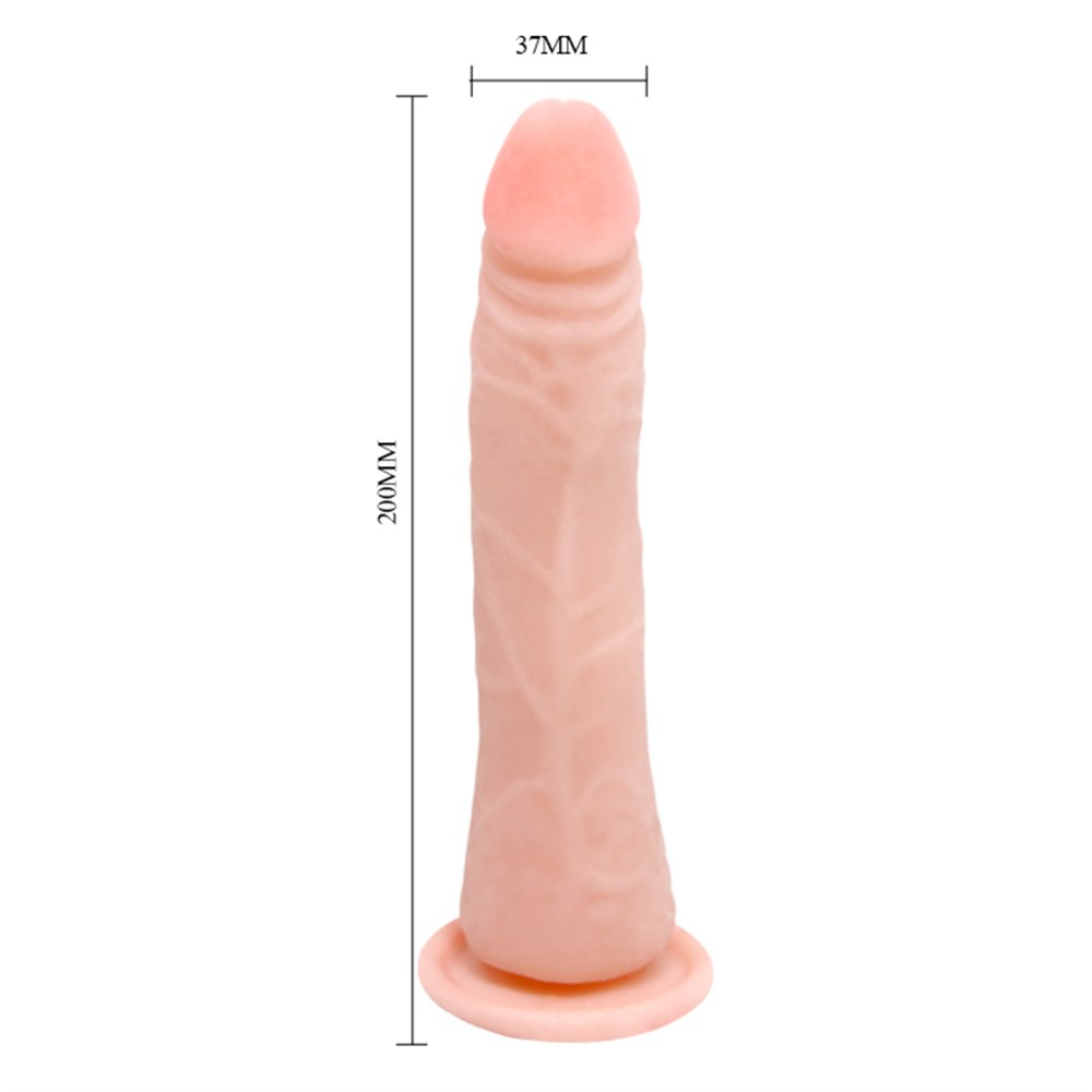 20 cm Vantuzlu Kıkırdaklı Realistik Penis Anal Dildo Penis