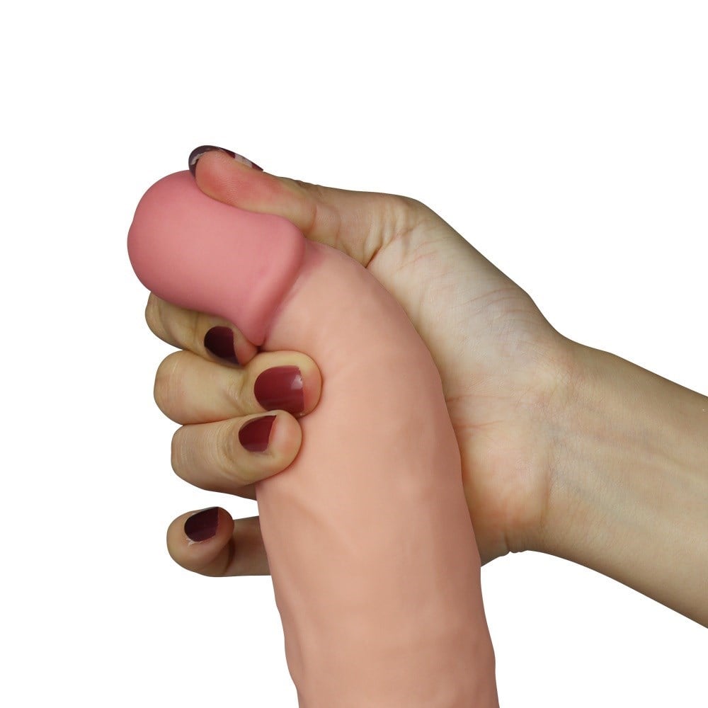21,5 cm Belden Bağlamalı Titreşimli Realistik Dildo Penis Set