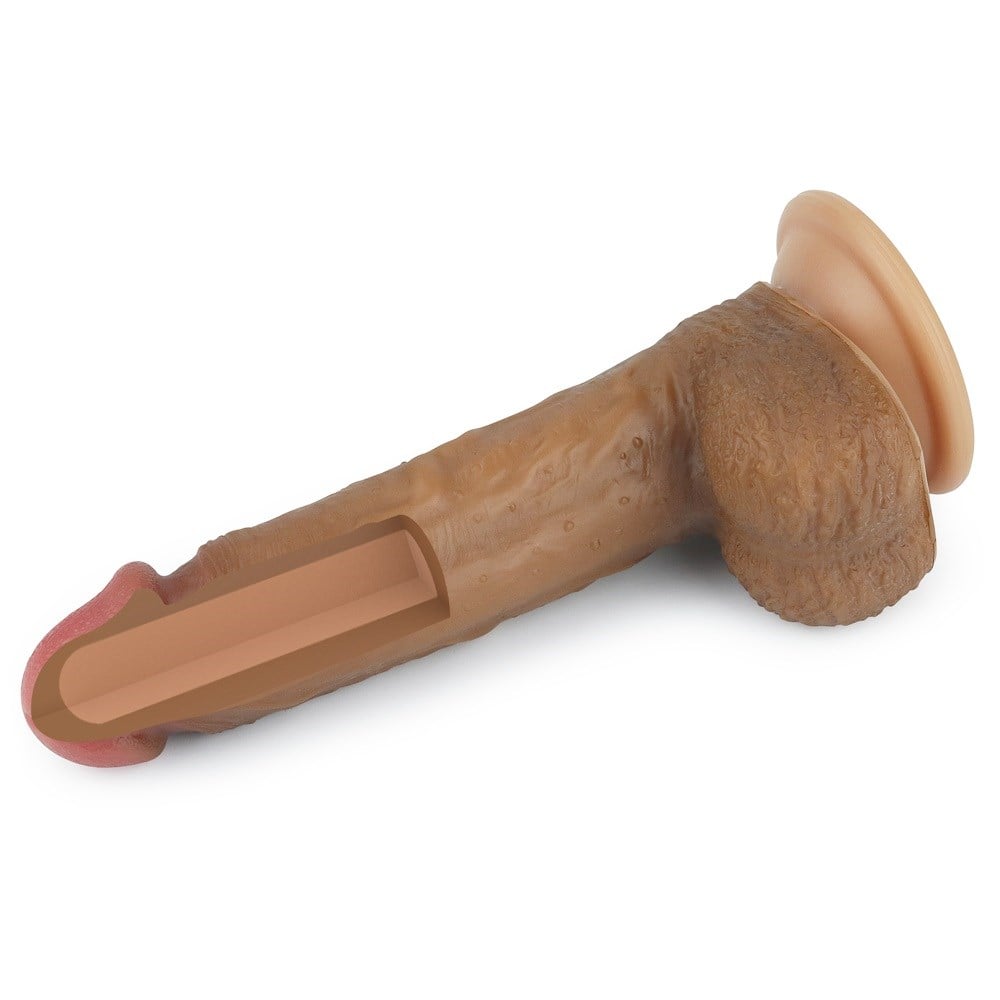 22 cm Yeni Nesil Teknolojik Realistik Melez Penis Dildo
