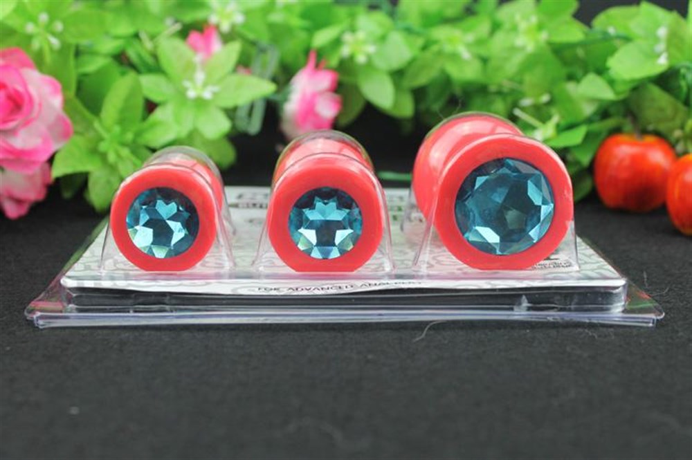 3 Parçalı Mücevherli Anal Plug Seti