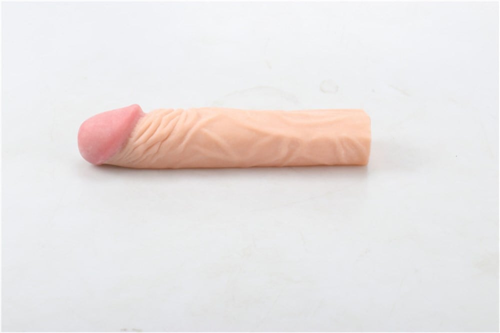 3,5 cm Dolgulu Realistik Penis Kılıfı
