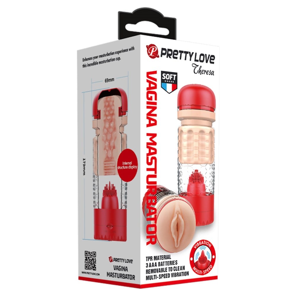 Dil Uyarım Titreşimli Realistik Suni Vajina Erkek Mastürbatör K