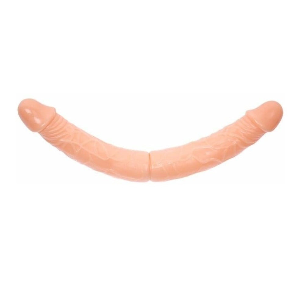Double Dong Çift Taraflı İki Yönlü Esnek Dildo Kıkırdaklı Penis 36 Cm