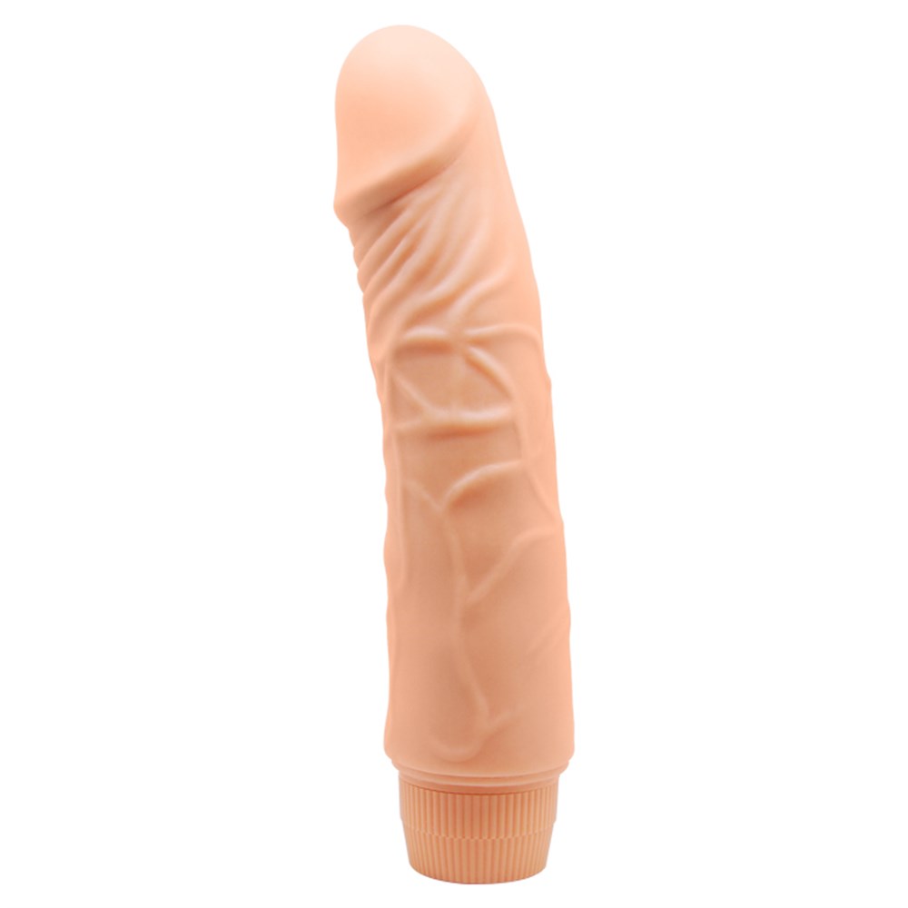 Güçlü Titreşimli 19,5 cm Realistik Vibratör Gerçekci Penis Dildo