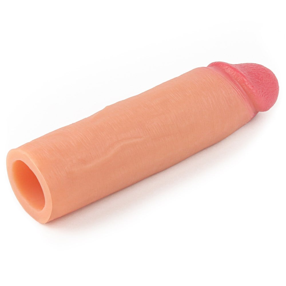 Nature Extender 4.5 cm Dolgulu Penis Kılıfı Premium Ten Rengi Silikon Kılıf