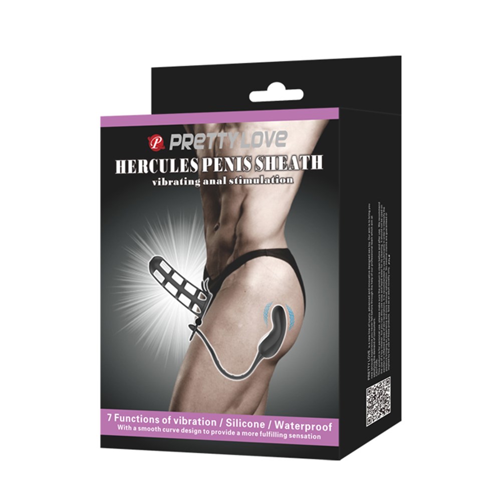 Penis Kılıflı USB Şarjlı Titreşimli Anal Plug