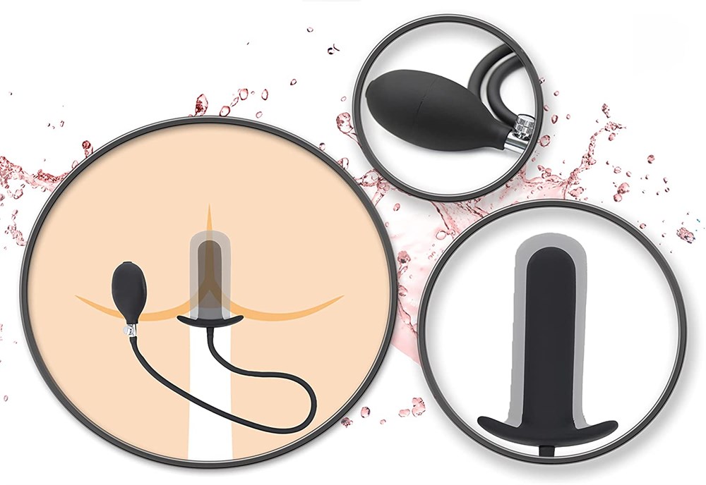 Şişebilen Pompalı Anal Plug - Big