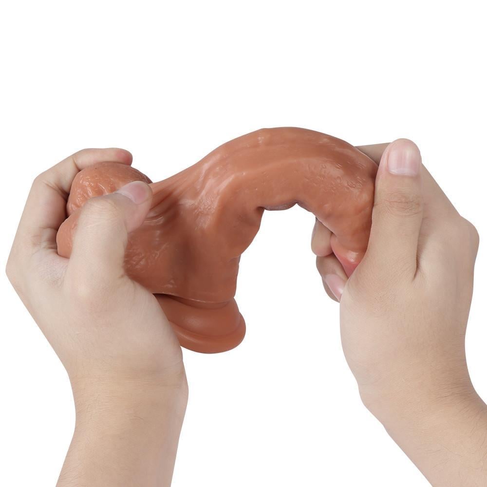 Su Fışkırtmalı Vantuzlu Ten Dokulu 18 cm Penis