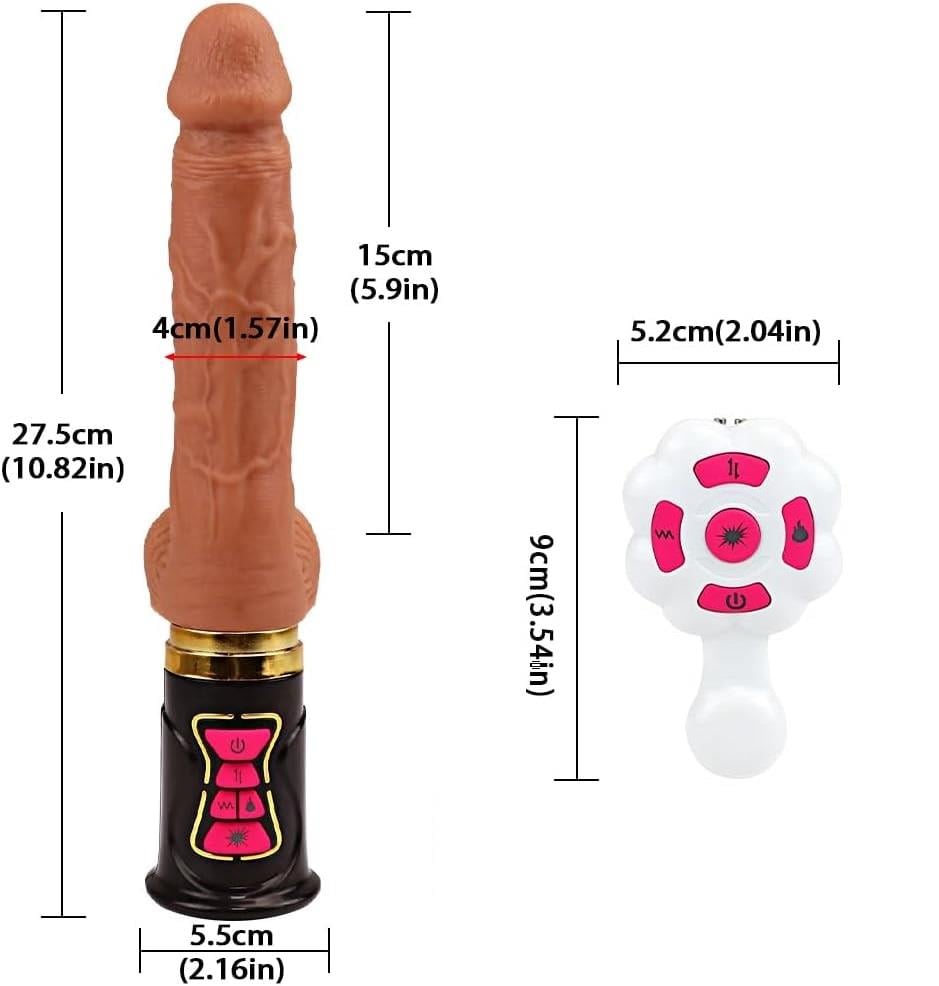 USB Manyetik Şarjlı Uzaktan Kumandalı 6 İleri Geri & 8 Titreşim & Isıtma Fonksiyonlu Teknolojik Vibratör