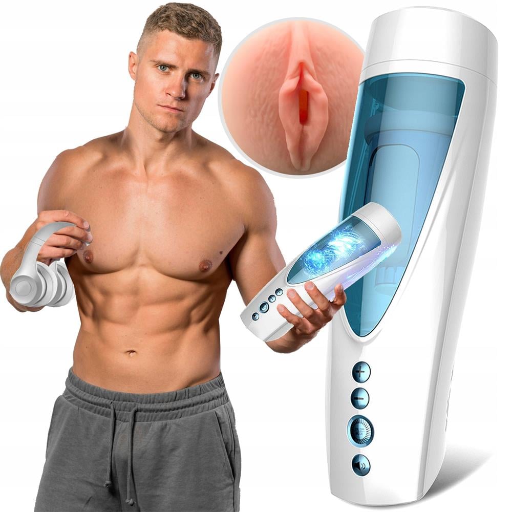 USB Şarjlı İleri Geri & Vortex Hareketli Sesli Teknolojik Mastürbatör