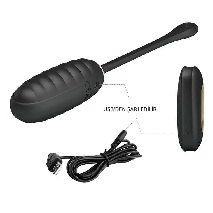 Uzaktan Kumandalı 12 Titreşim Fonksiyon 18 Ayar Altın Kaplamalı Teknolojik Vibratör Yumurta