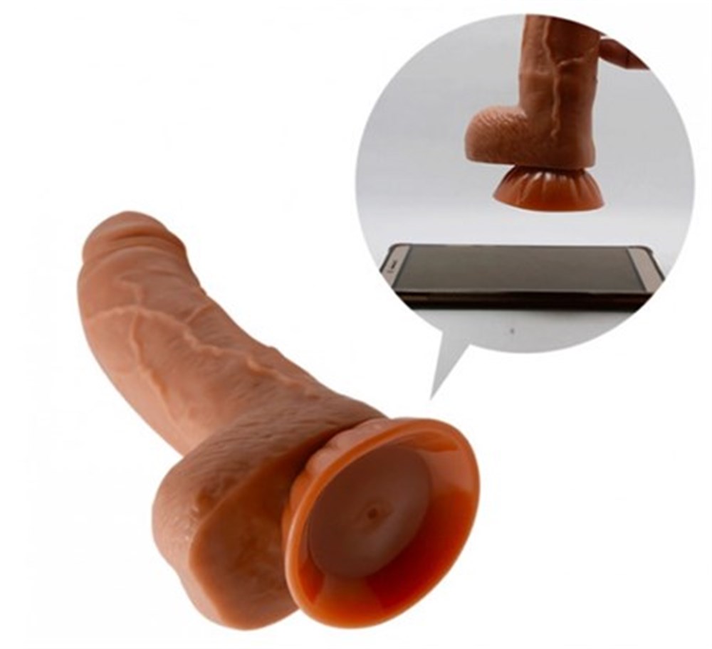 Yeni Nesil Çift Katmanlı 18 cm Realistik Dildo Penis