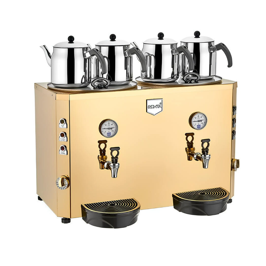 4 Demlikli Jumbo Çay Makinesi 46 lt (Şamandıralı)