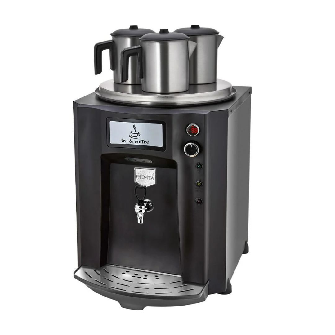 3 Demlikli Premium Jumbo Çay Makinesi 40 lt Şamandıralı (Şebekeden Su Alma)