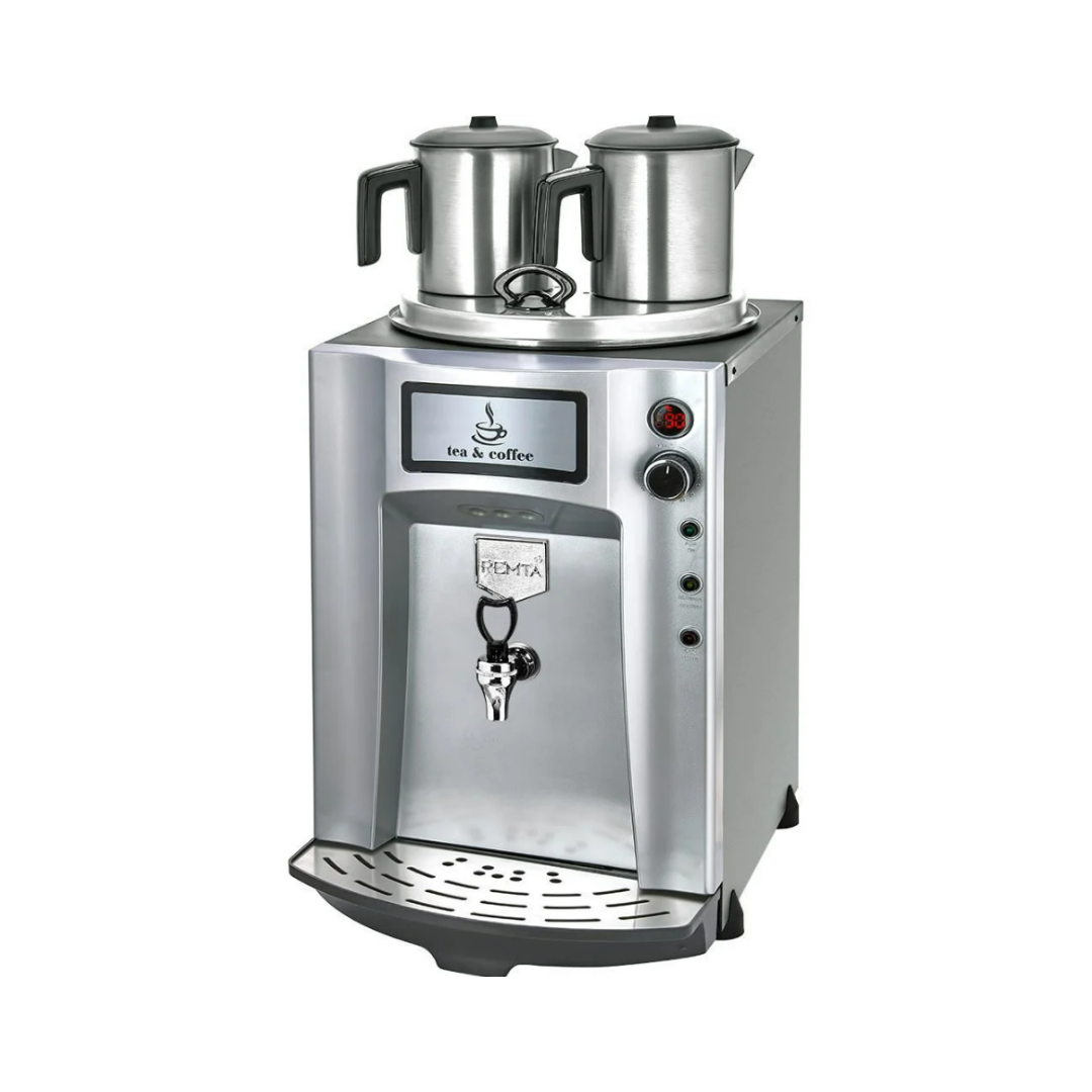 2 Demlikli Premium Jumbo Çay Makinesi 23 lt Şamandıralı (Şebekeden Su Alma)