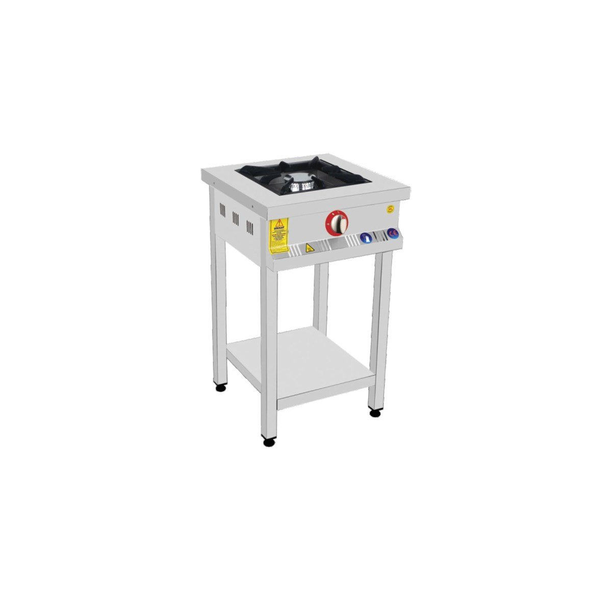 Tekli Taban Raflı Lokanta Ocağı