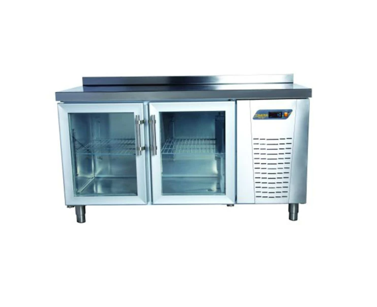 Ndustrio Tezgah Tipi 2 Cam Kapılı Snack Buzdolabı