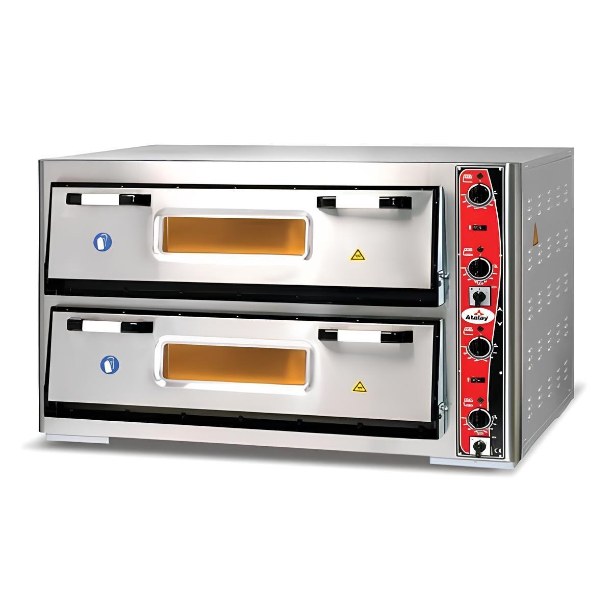 APF-92-2 Pizza Fırını Atalay 92x92 Çift Katlı