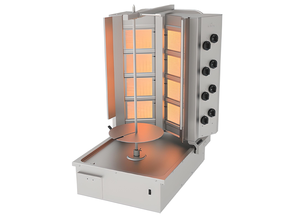 ADG-8A Döner Ocağı Alttan Motorlu Gazlı V Tipi 8 Gözlü