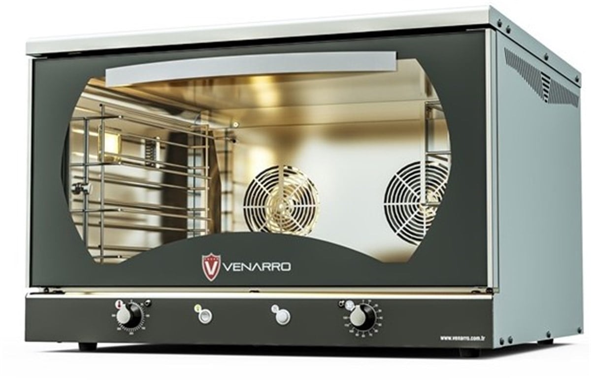 4Tepsili Elektrikli Konveksiyonel Patisserie Fırını Analog Kumanda  (DEFP4)