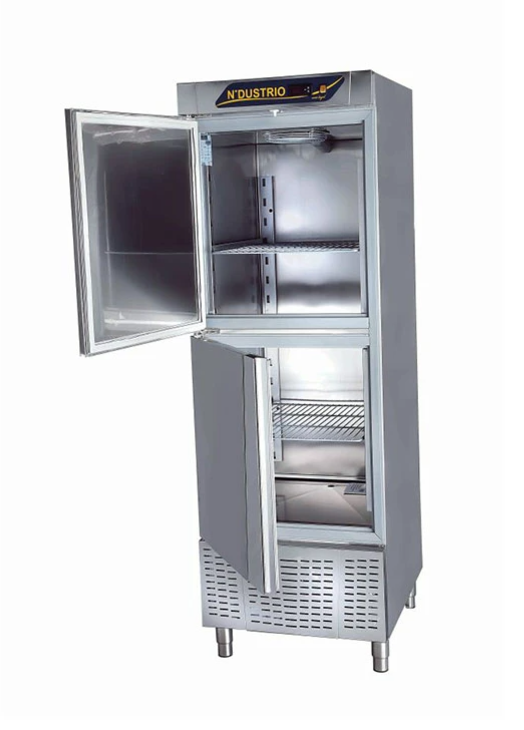 Ndustrio Dik Tip Snack 2 Yarım Kapılı Üstten Motorlu Buzdolabı 