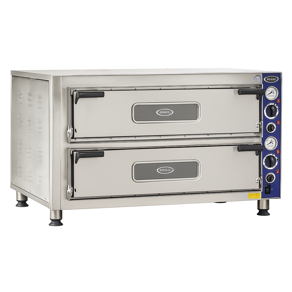Pimak M012-6 Elektrikli Pizza Fırını | İki Katlı 6 Pizza Kapasiteli