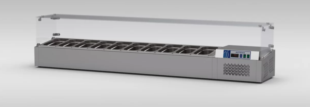 230 Cm Camlı Set Üstü Soğutucu