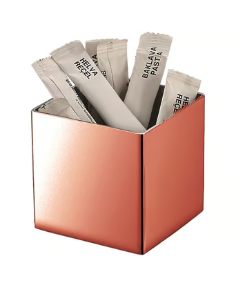 Biradlı Kare Çubuk Şekerlik Bakır (304SS) (6x6 cm)-GIDA SERVİS EKİPMANLARI - Demasan
