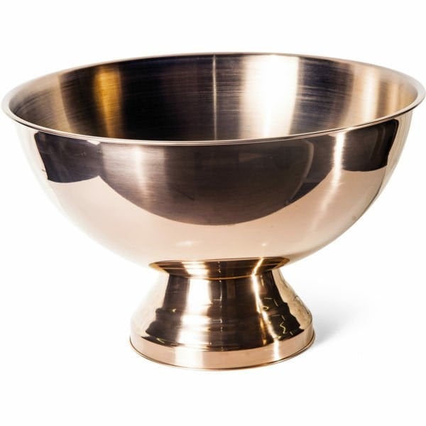 Biradlı Punch Kase Bakır 18/10cr.ni 39x25 cm-Sunum Tabakları ve Kaseler - Demasan
