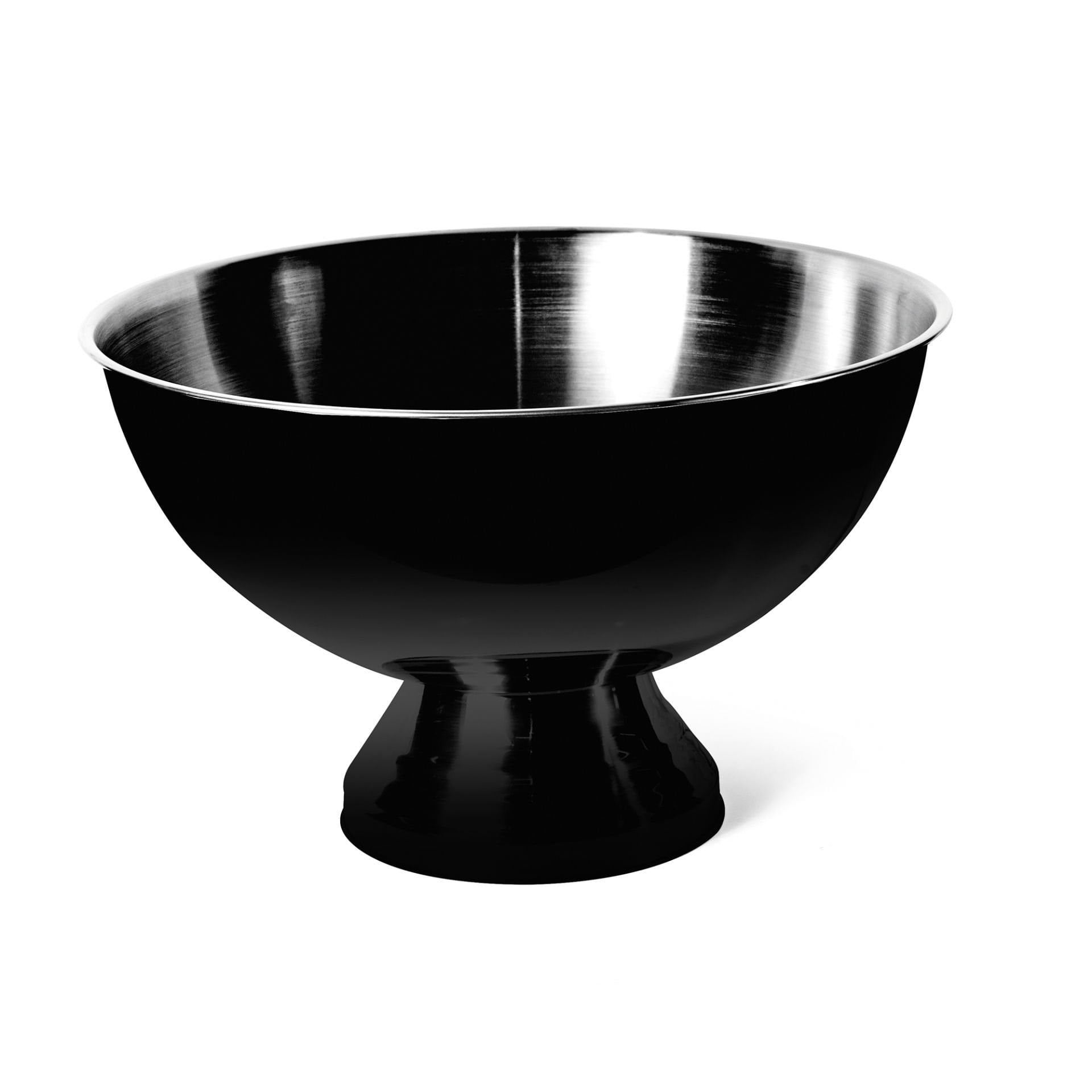 Biradlı Punch Kase Siyah 18/10cr.ni 39x25 cm-Sunum Tabakları ve Kaseler - Demasan
