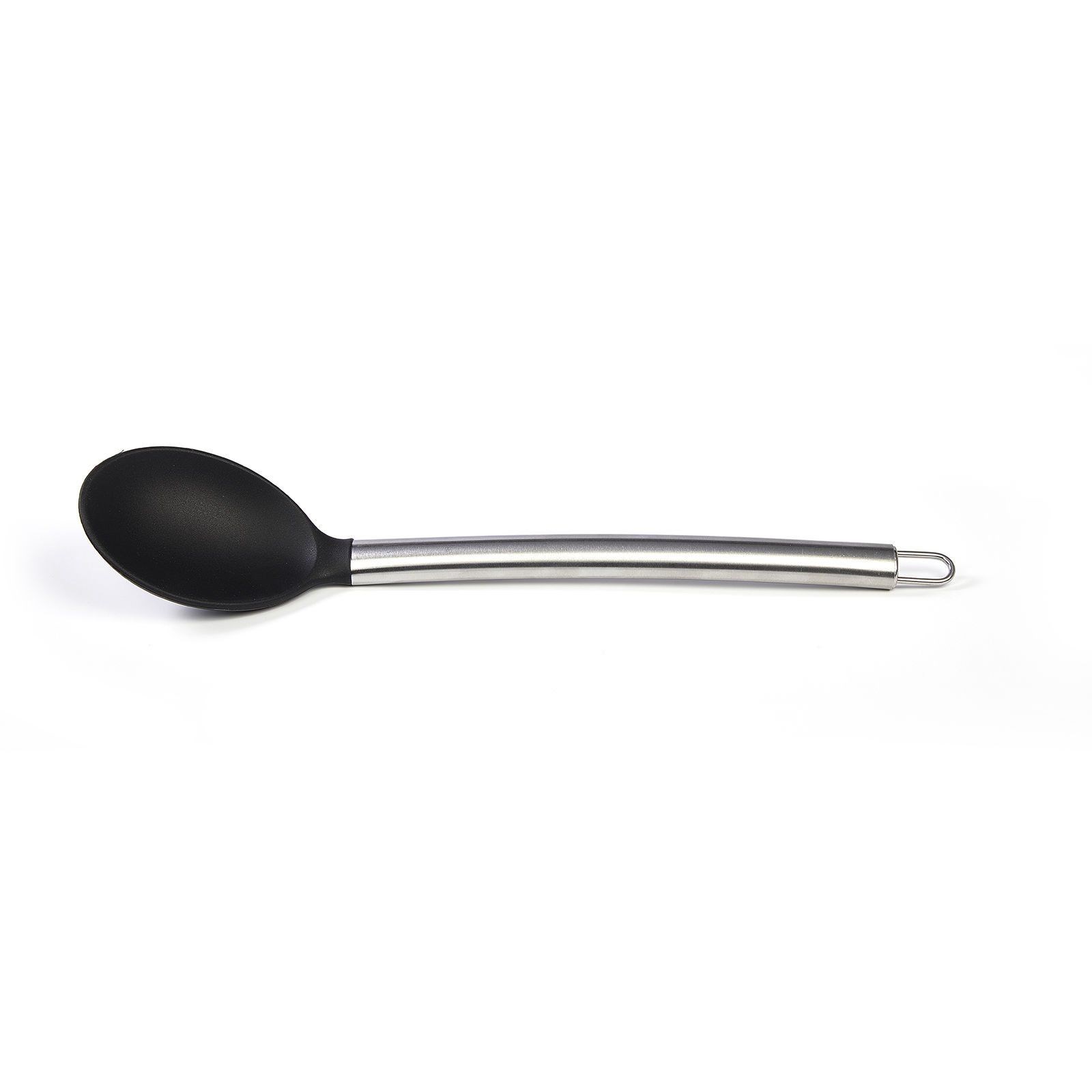 Biradlı Silikon Kaşık Kırmızı-siyah 35 cm-SPATULA VE PASTA PALETLERİ - Demasan

