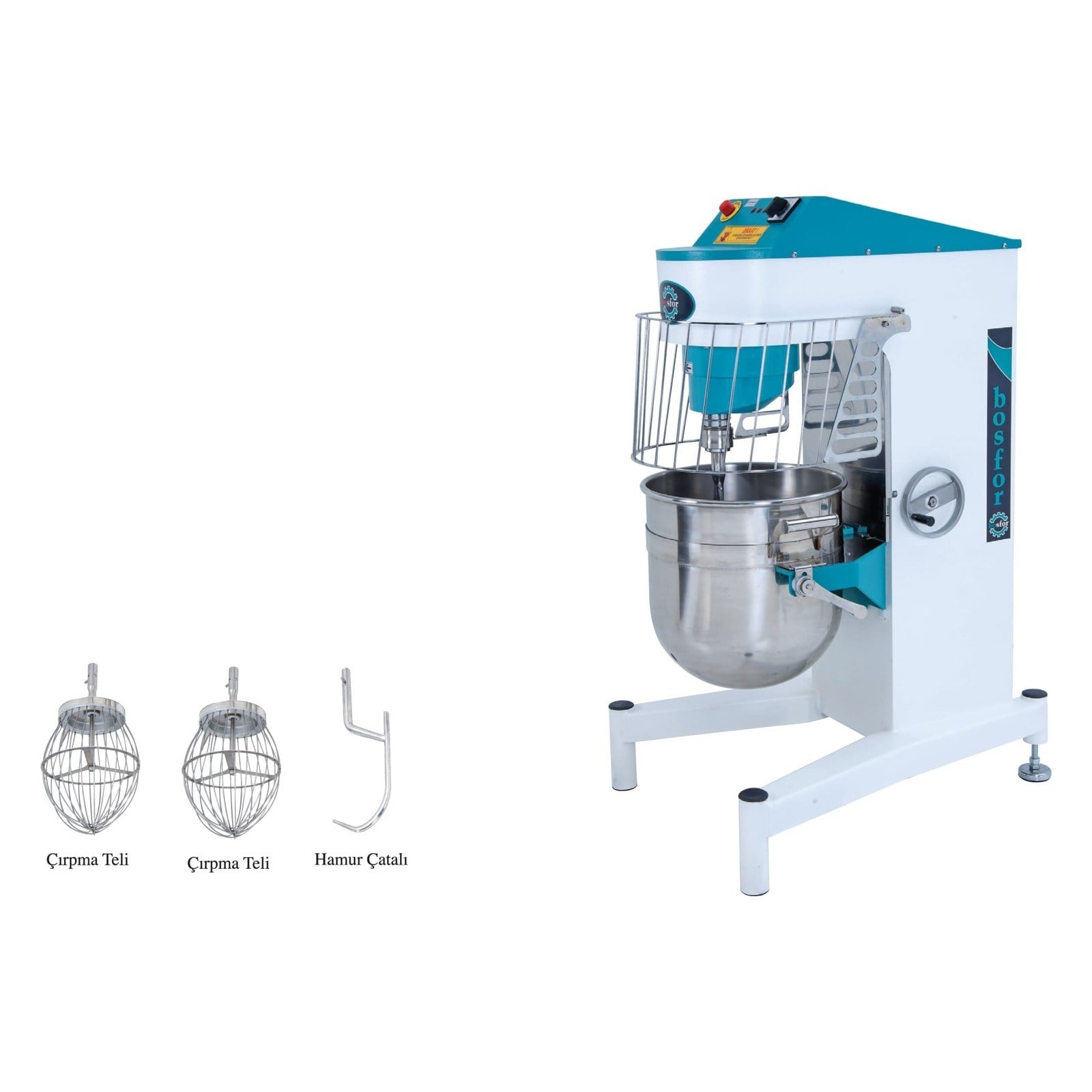 Bosfor UPM-20M Hız Kontrollü Planet Mikser, 20 lt, Monofaze-PLANET MİKSERLER - Demasan
