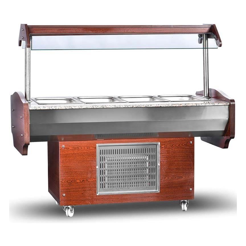 Dampak M044-1 Orta Tip Soğutuculu Salatbar, 150x90x85/130 cm-SALATA VE PİZZA HAZIRLIK DOLAPLARI - Demasan
