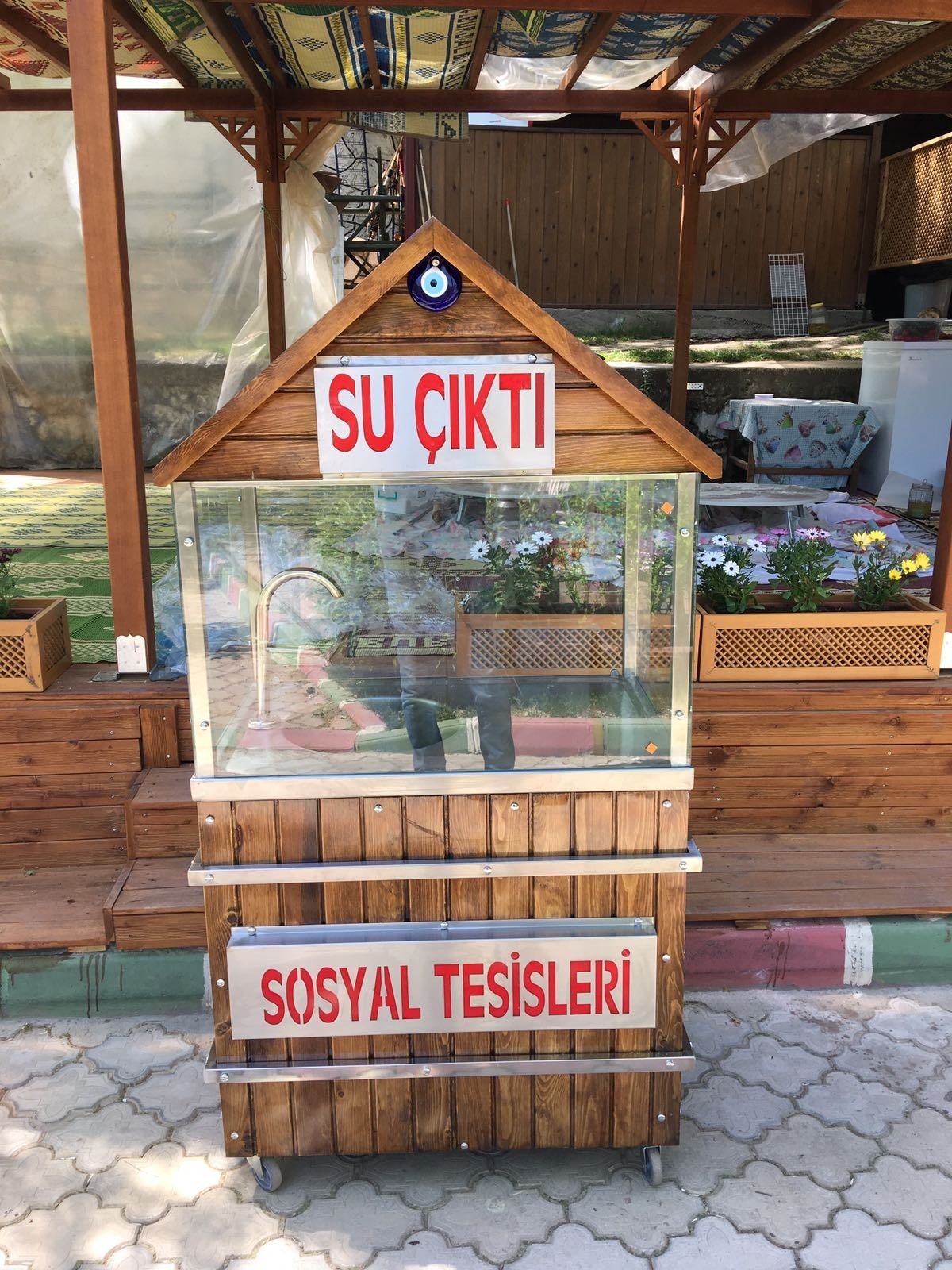 DEM11B-Çatılı 36 Litre Yayık Ayran Makinası